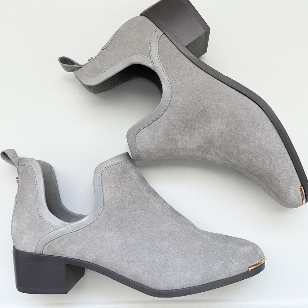 NWT Ted Baker London Twillo Suede Cutout Ankle Bootie